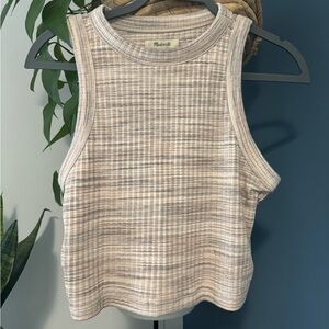 Madewell small Cropped marled tank top